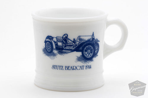 Surrey Milk Glass Shaving Mug - Stutz Bearcat 1914