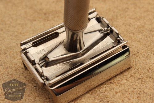 Gillette 1947+ Notched Super Speed Safety Razor * Nickel REVAMPED