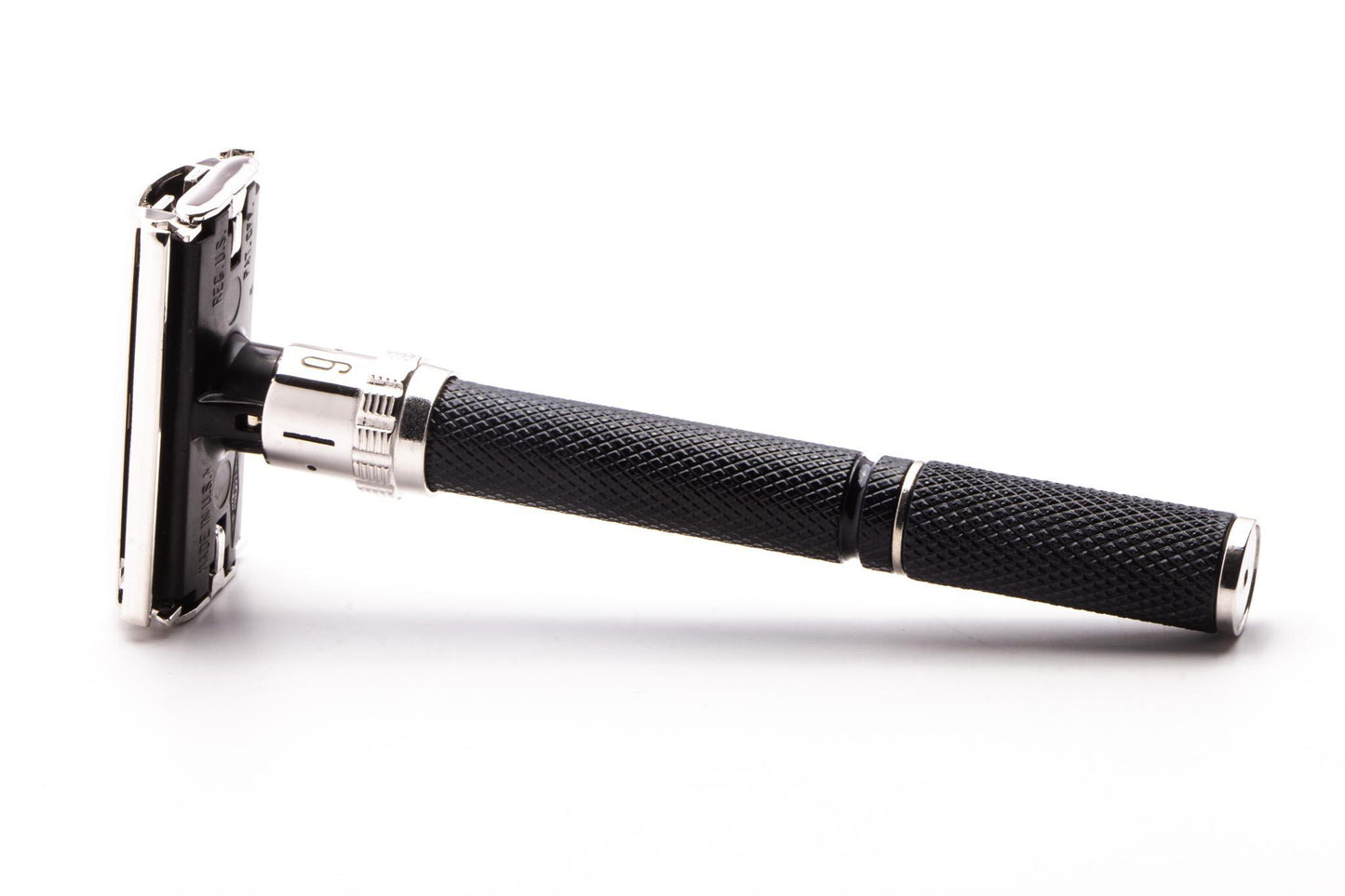 1986 G2 Gillette Super Adjustable "Black Beauty" Double Edge Safety Razor | Rhodium Revamp