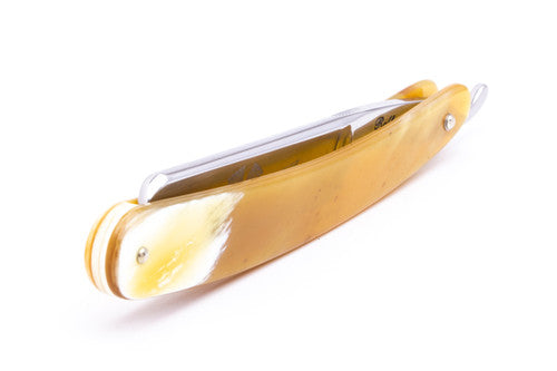 5/8" Ralf Aust Round Tip Straight Razor | Horn Scales Used