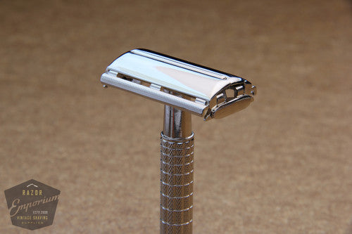 Gillette 1952 Flair Tip Super Speed Safety Razor * Nickel REVAMPED