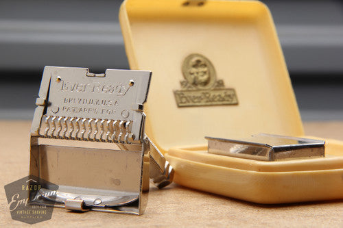 Ever-Ready 1912 Style Single Edge Safety Razor in Yellow Bakelite Case