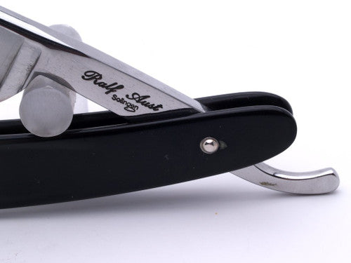 7/8" Ralf Aust Spanish Tip Straight Razor | Horn Scales