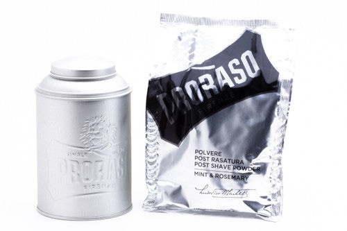 Proraso Post Shave Powder/Talc | Mint & Rosemary