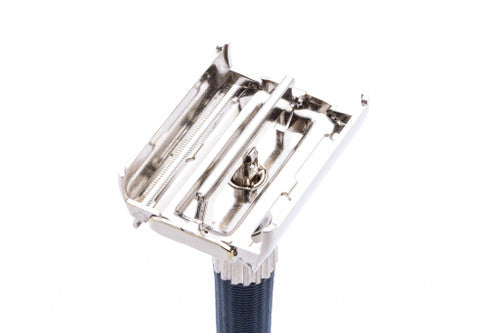 Gillette Slim Twist Knack Blue Handle Double Edge Safety Razor | Original Condition