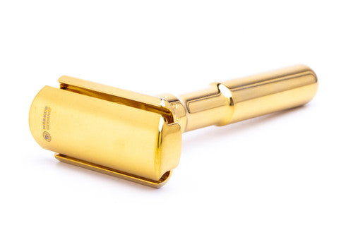 Merkur Futur Gold Adjustable DE Safety Razor with Snap Closure