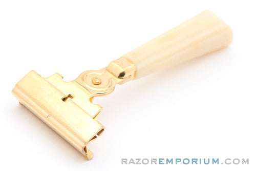 1950's Eversharp Schick Gold & Cream Injector Razor