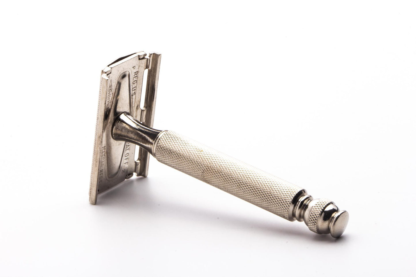 1970 P2 Gillette Ball End Tech Three Piece Double Edge Safety Razor | Original Condition