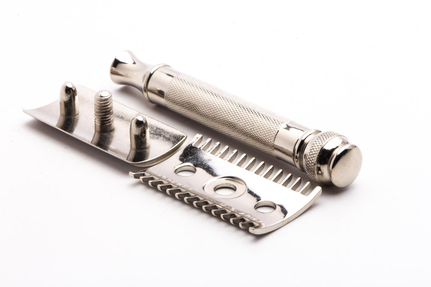 1918 Gillette Old Type Ball End Double Edge Safety Razor | Factory Nickel Revamp