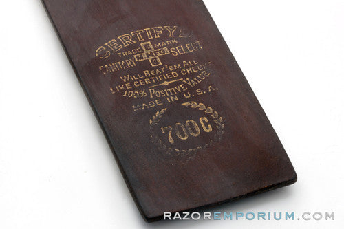 Red Imp Genuine Made in USA Straight Razor Strop & Canvas