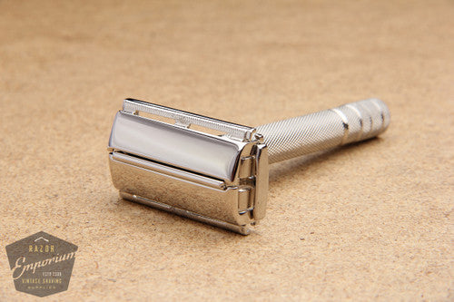 Gillette 1952 Notched Super Speed Safety Razor * Nickel REVAMPED