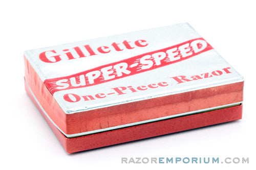 1940's Gillette Notched Super Speed DE Razor NOS