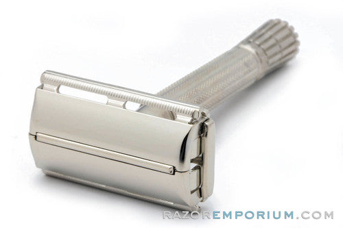 1958 Gillette TV Super Speed DE Razor D3 - Factory Nickel Revamp