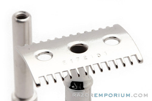 1918 Gillette Single Ring Old Type Safety Razor - Rhodium Revamp