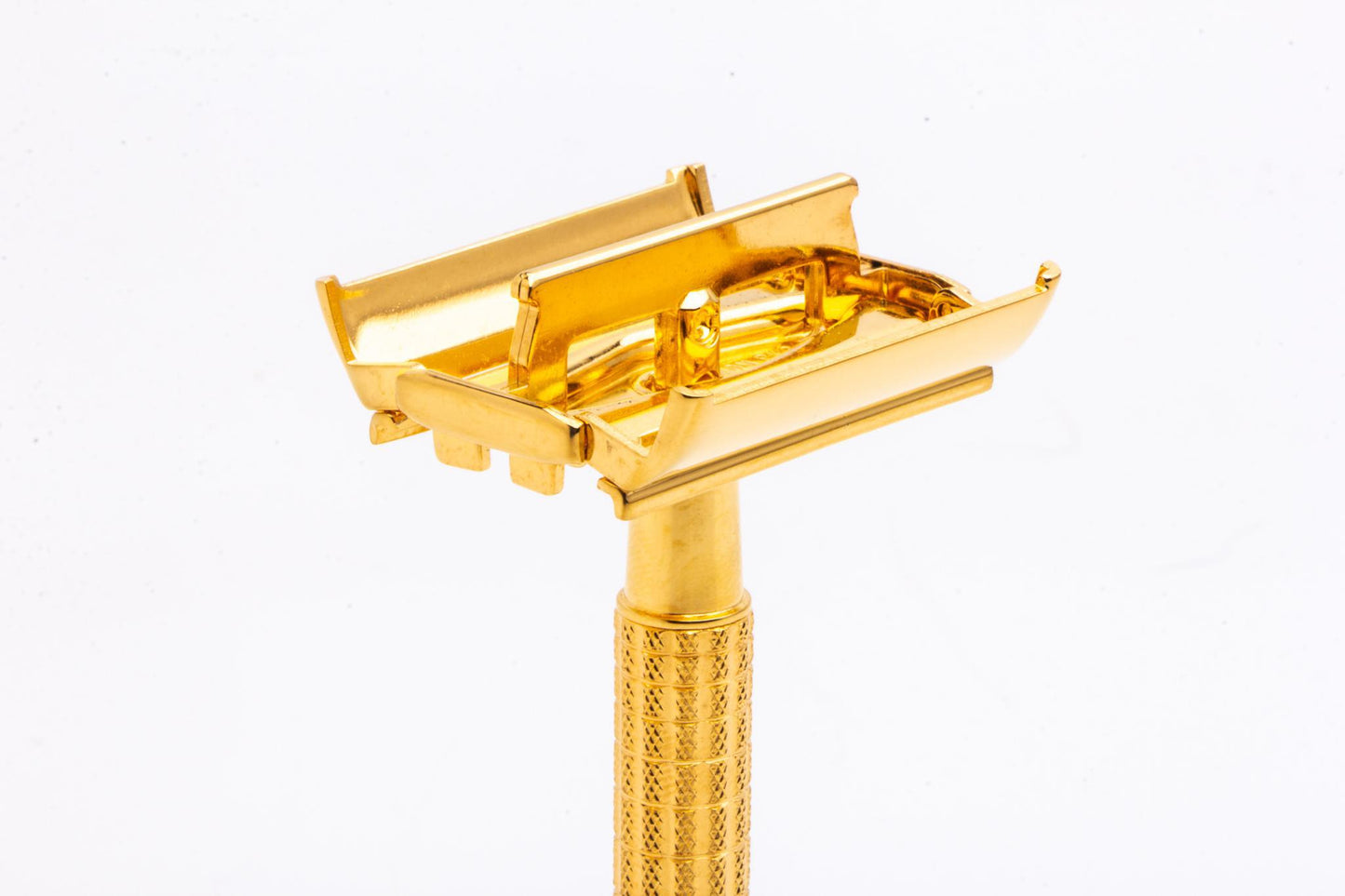 1959 E4 Gillette Flare Tip Regular Super Speed Safety Razor | 24k Gold Revamp