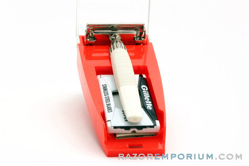 1967 M1 Gillette Slim Twist TTO Double Edge Safety Razor Set Made in England
