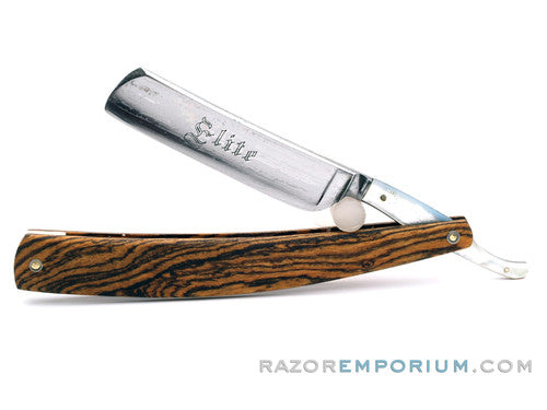 13/16" H. Boker Elite Round Point Straight Razor w/ Cocobello Wood | Shave Ready