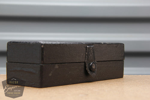 Ever Ready 1912 Style Single Edge Safety Razor in black leather box