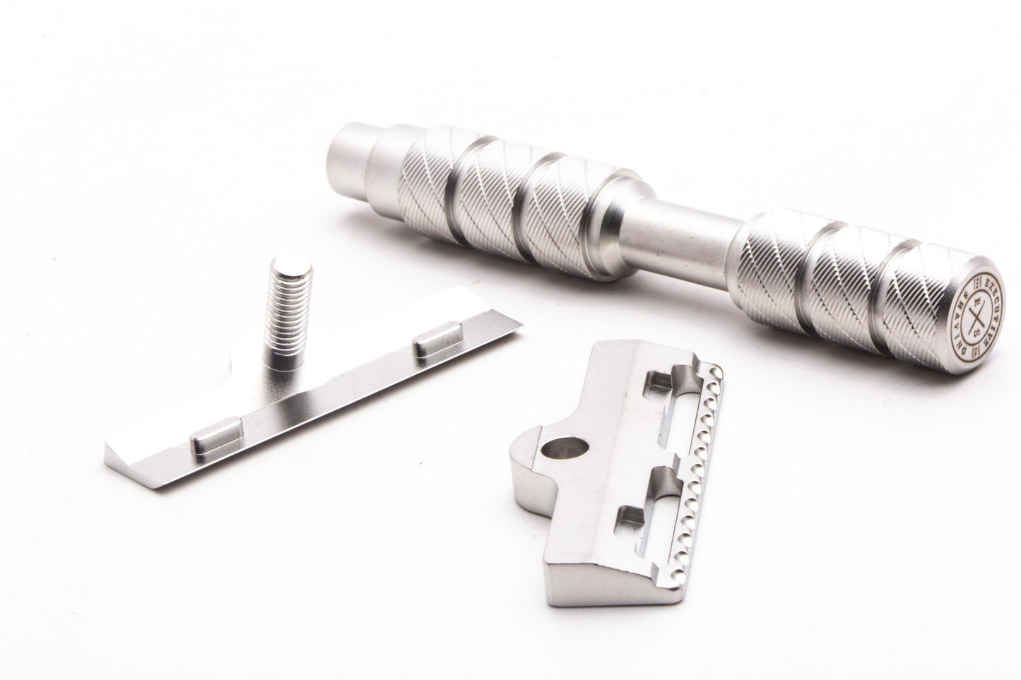 Alpha Shaving Works | Executive Shaving Single Edge Razor With Stand