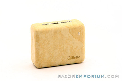 1940 Gillette Milady Decollete DE Safety Razor in White Case (Christmas special edition)