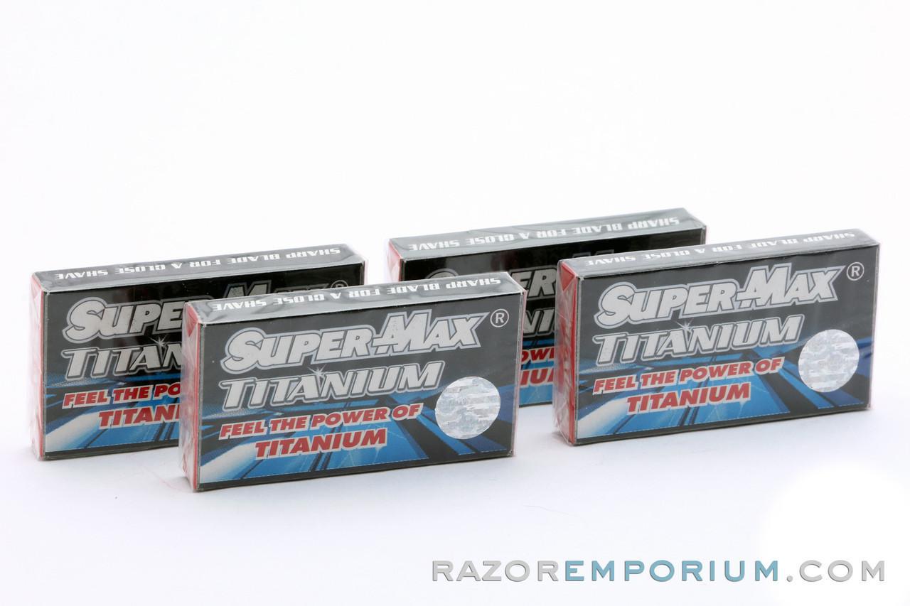 Super Max Titanium Double Edge (DE) Razor Blades