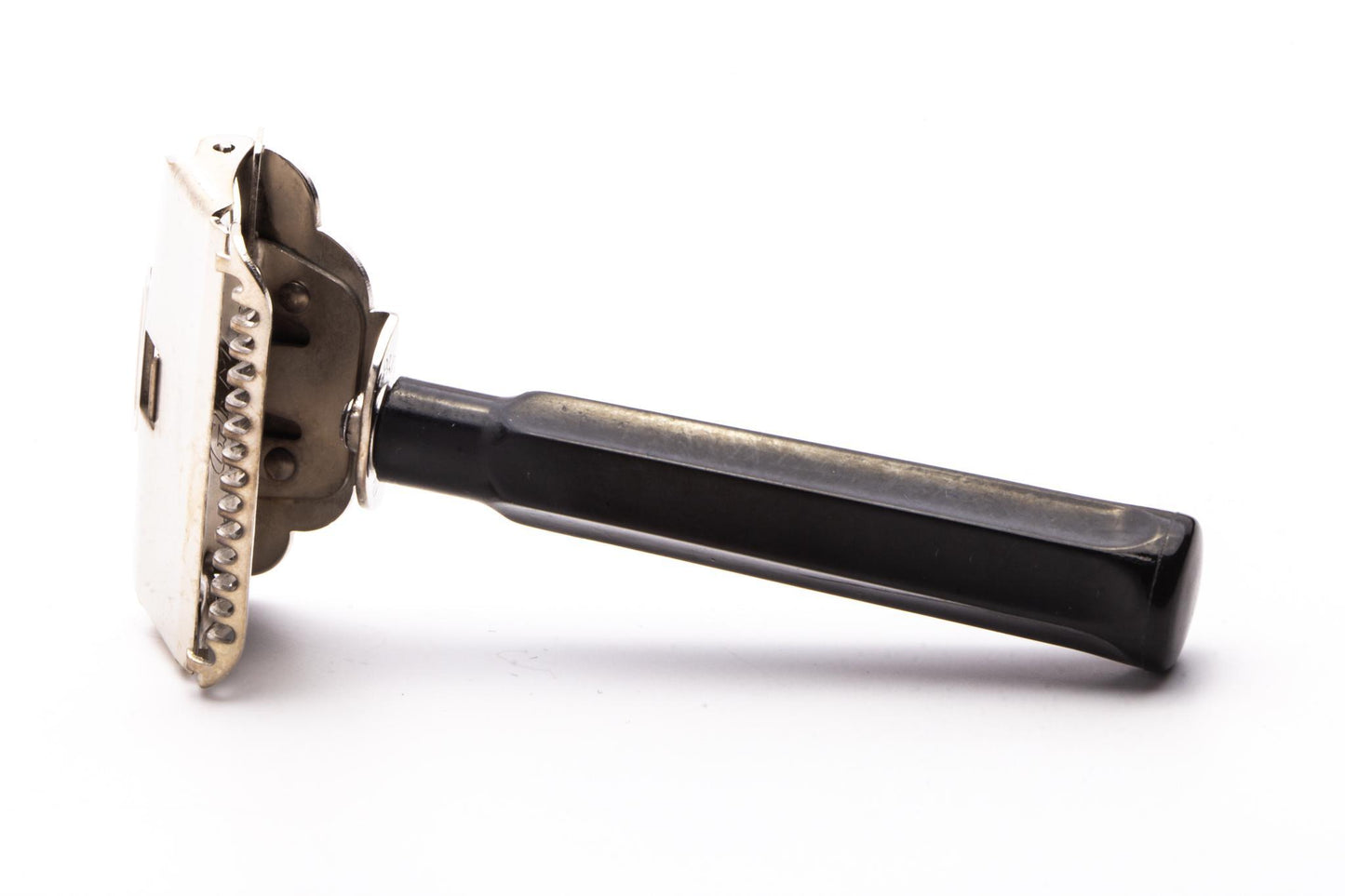 1940's Gem Junior Single Edge Safety Razor Set with Black Slide Case | Original Condition