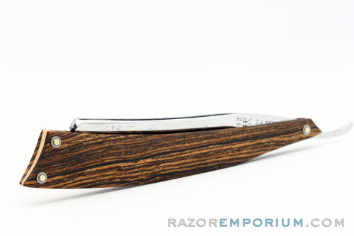 11/16" J.A. Henckels 42 Zwillingswerk Hollow Ground | Solingen w/ Custom Zebrawood Scales