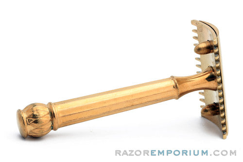 1914 Gillette Basketweave Pocket Edition - Old Type Shell (DE) Razor Set