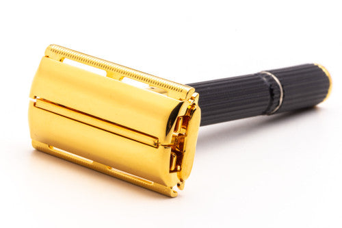 1970 P3 Gillette Super Adjustable 84mm DE TTO Safety Razor | 24k Gold Revamp