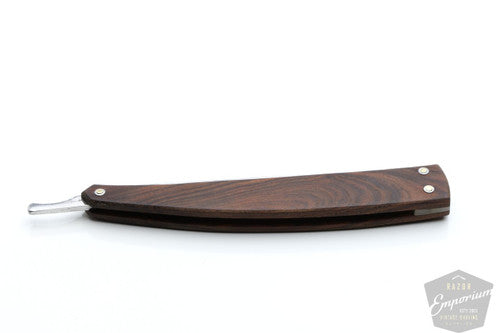7/16" Klas Tornblom Faux Frameback Wood Scale Straight Razor