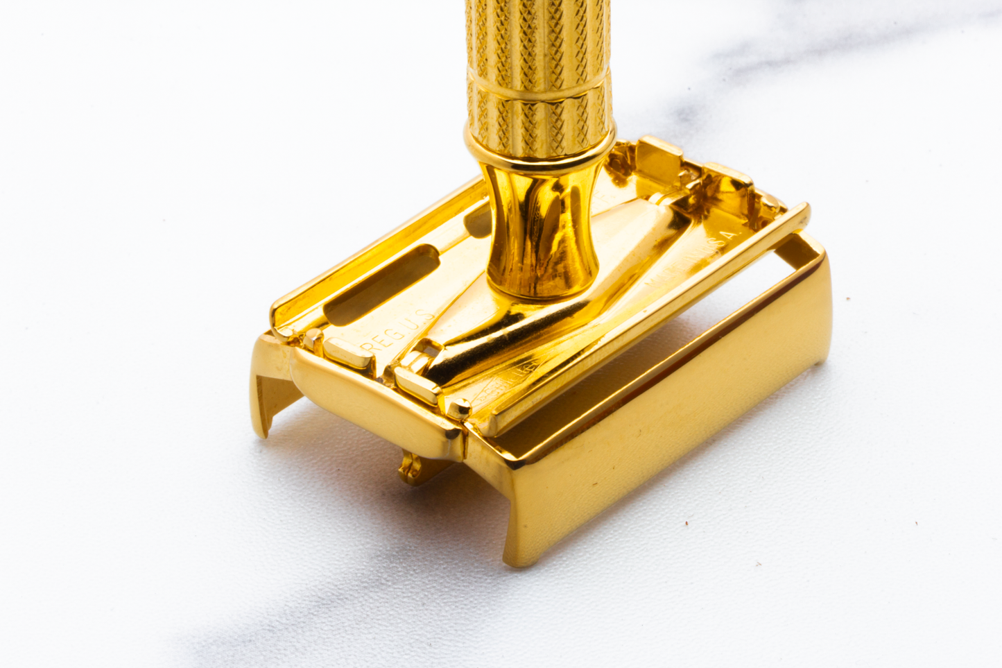 1940's Gillette Gold Regent Tech Double Edge Safety Razor Set | 24K Gold Revamp