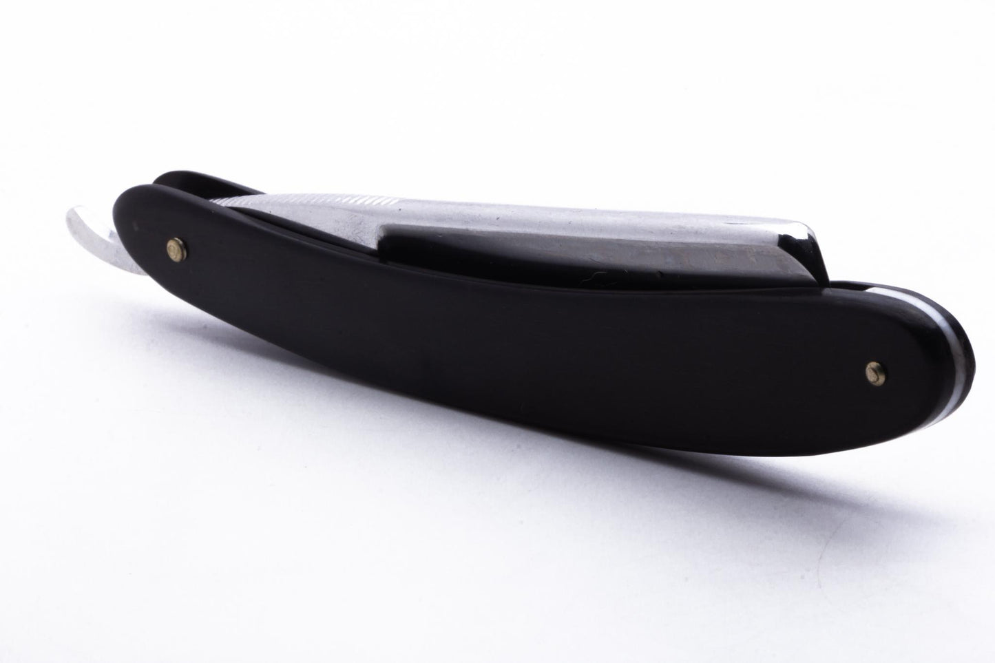 8/8" Ertan Süer "Barbas Duras" Straight Razor | Ebony Wood Scales