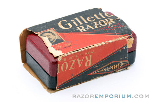 1930's Gillette Red & Black Special Long Comb NEW DE Safety Razor