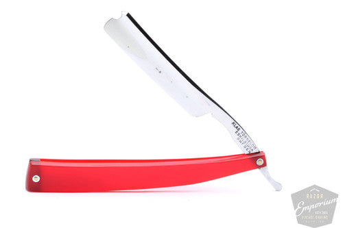 7/16" Klas Tornblom Faux Frameback Scarlet Acrylic Straight Razor