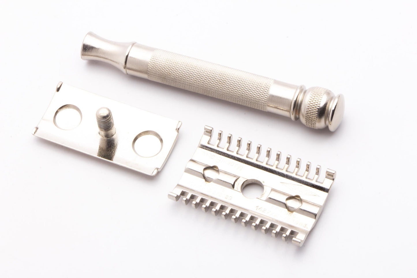 1930's Gillette Goodwill British Importe D' Angleterre Long Comb Double Edge Safety Razor | Factory Nickel Revamp