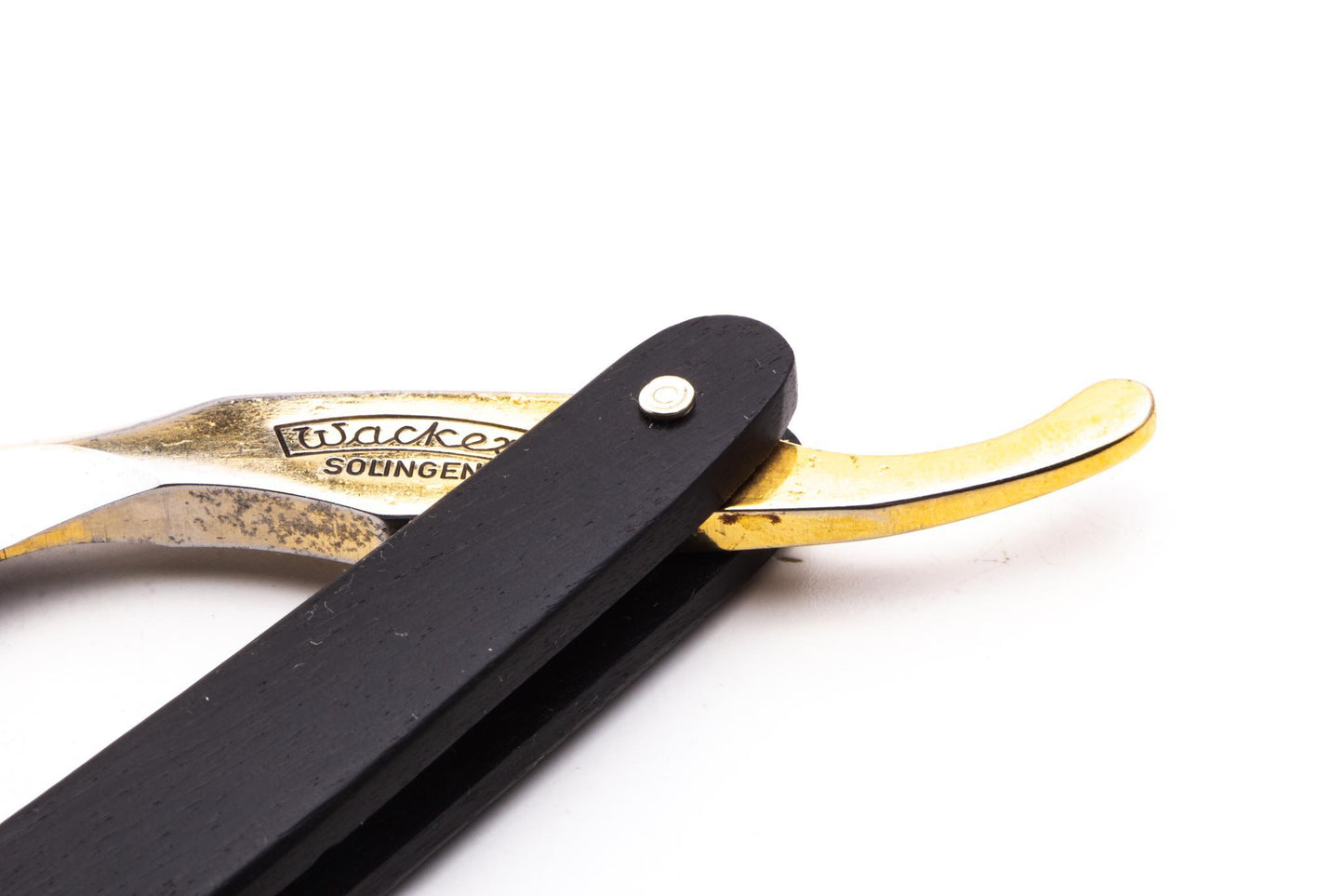 6/8" Wacker Straight Razor | Black Wood Scales
