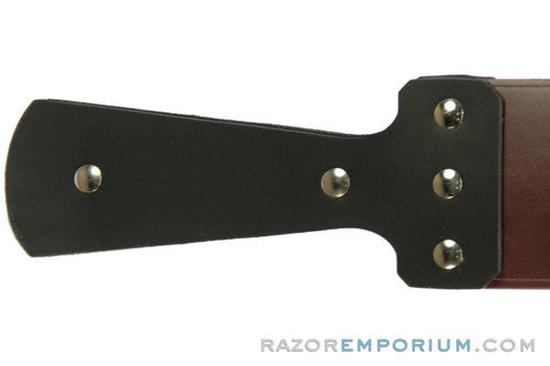 3" Razor Emporium Red Latigo & Canvas Straight Razor Strop | Made In USA