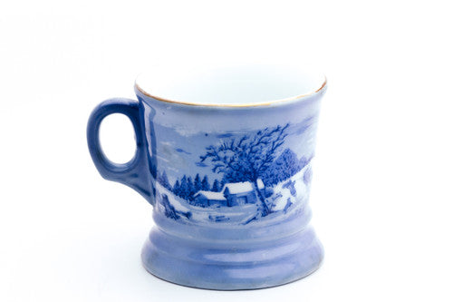 The Homestead in Winter Currier & Ives Shave Mug