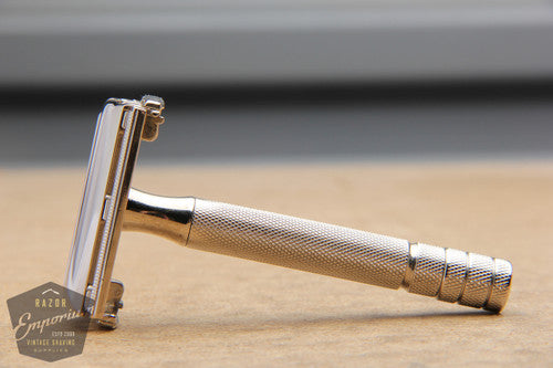 Gillette 1953 Notched Super Speed Safety Razor - Y2 * Nickel REVAMPED