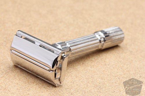Gillette 1959 Fatboy Adjustable Safety Razor * Rhodium Revamp