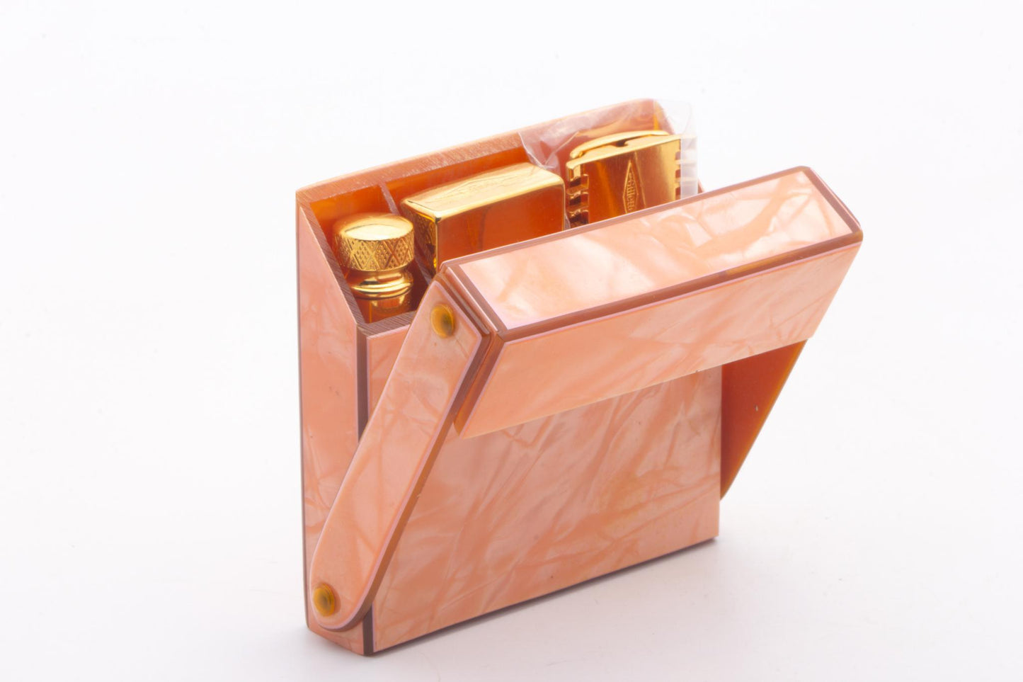 1920's Gillette Milady Decollete Double Edge Safety Razor Set | 24K Gold Revamp