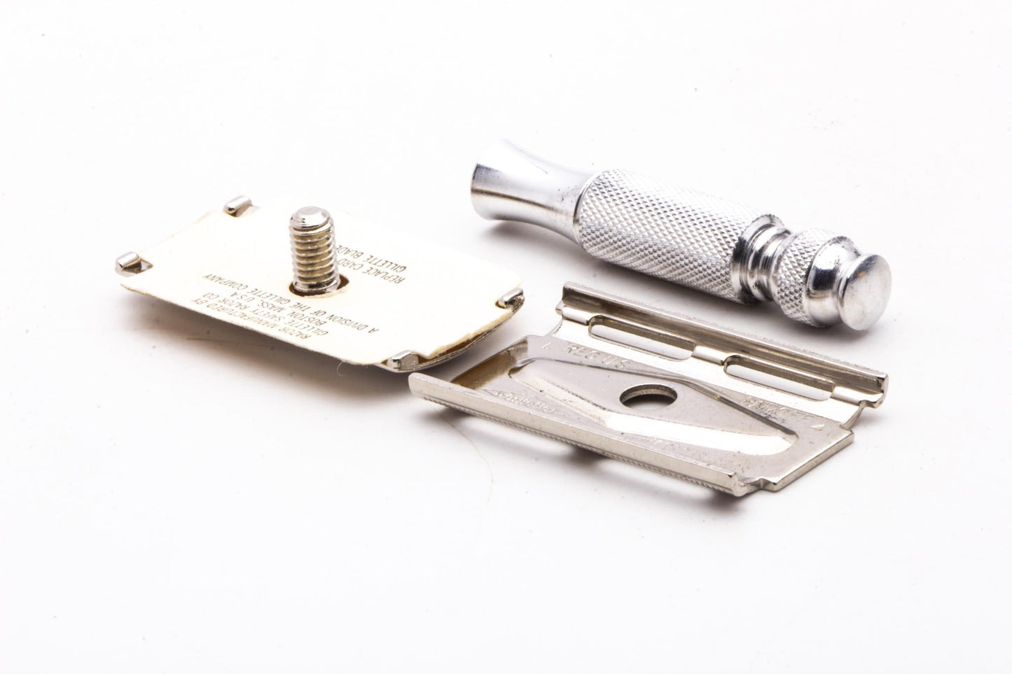 1966 L4 Gillette Ball End Travel Set With Blades | Original Condition