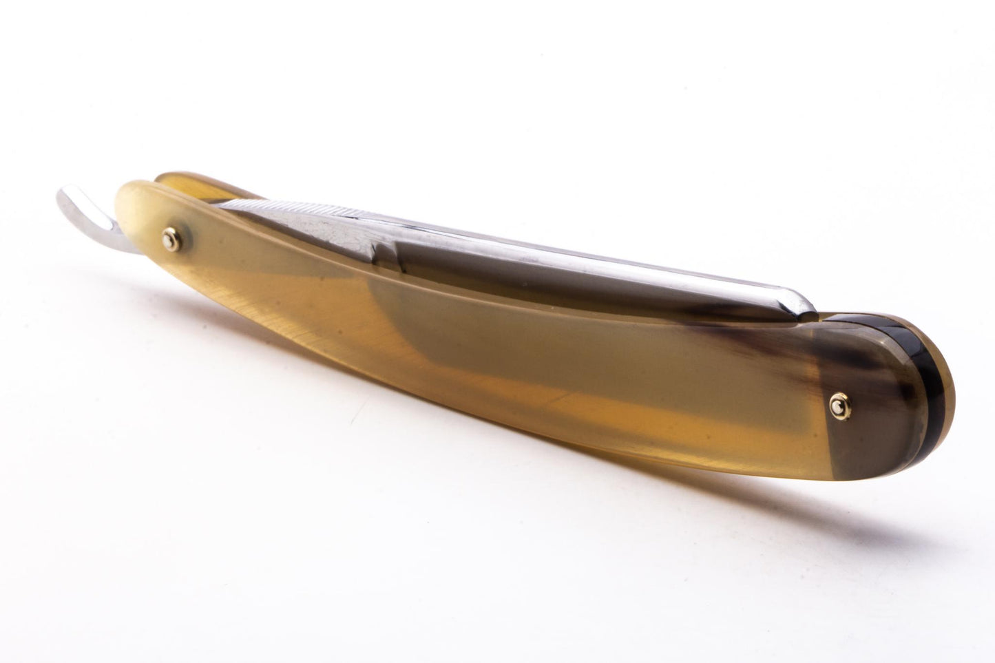 5/8" Ralf Aust Square Point Straight Razor | Horn Scales