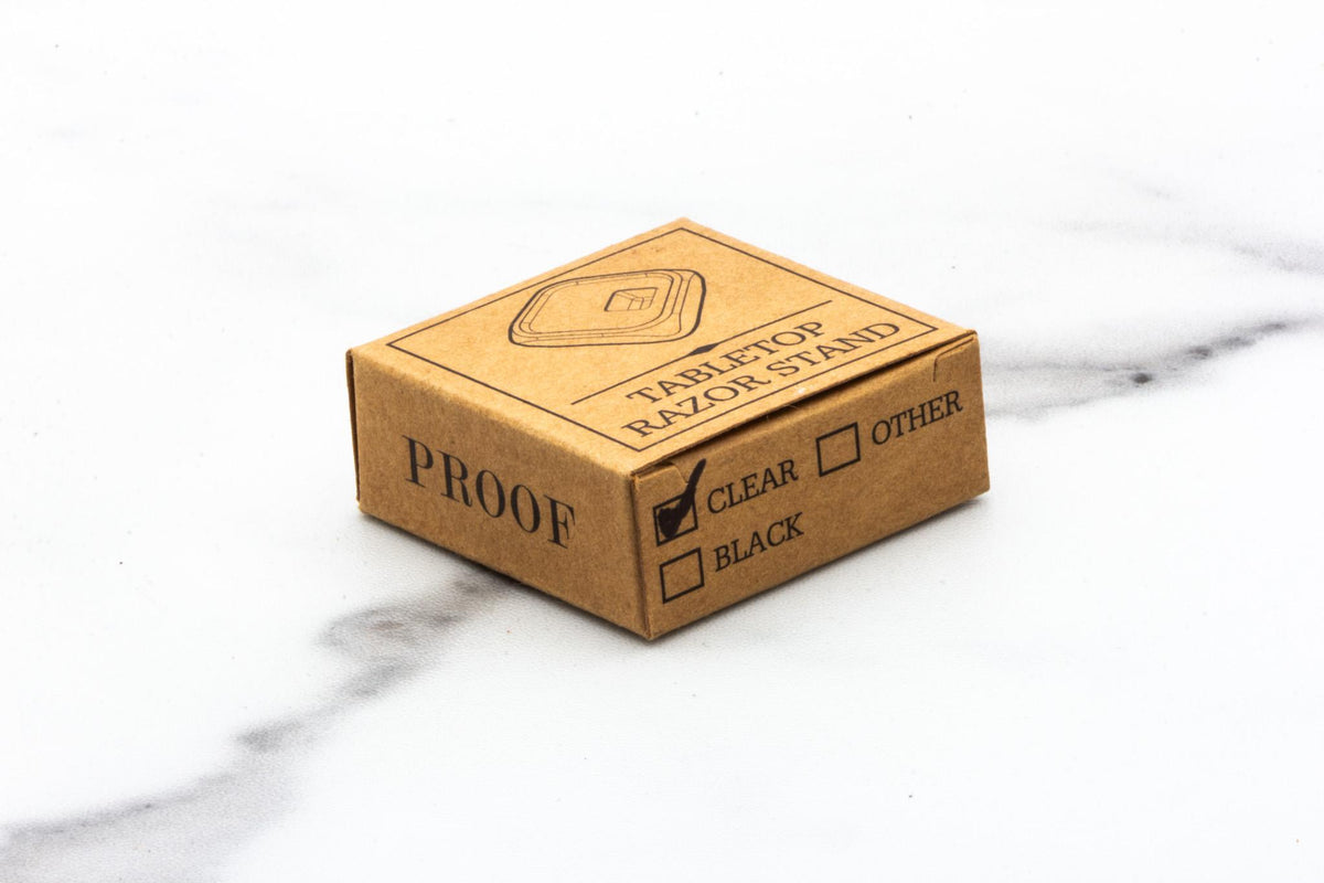 Proof | Tabletop Razor Stand - Clear