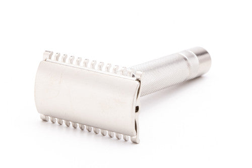 1930's Gillette NEW Long Comb Common Bar Handle Safety Razor | Factory Nickel Revamp