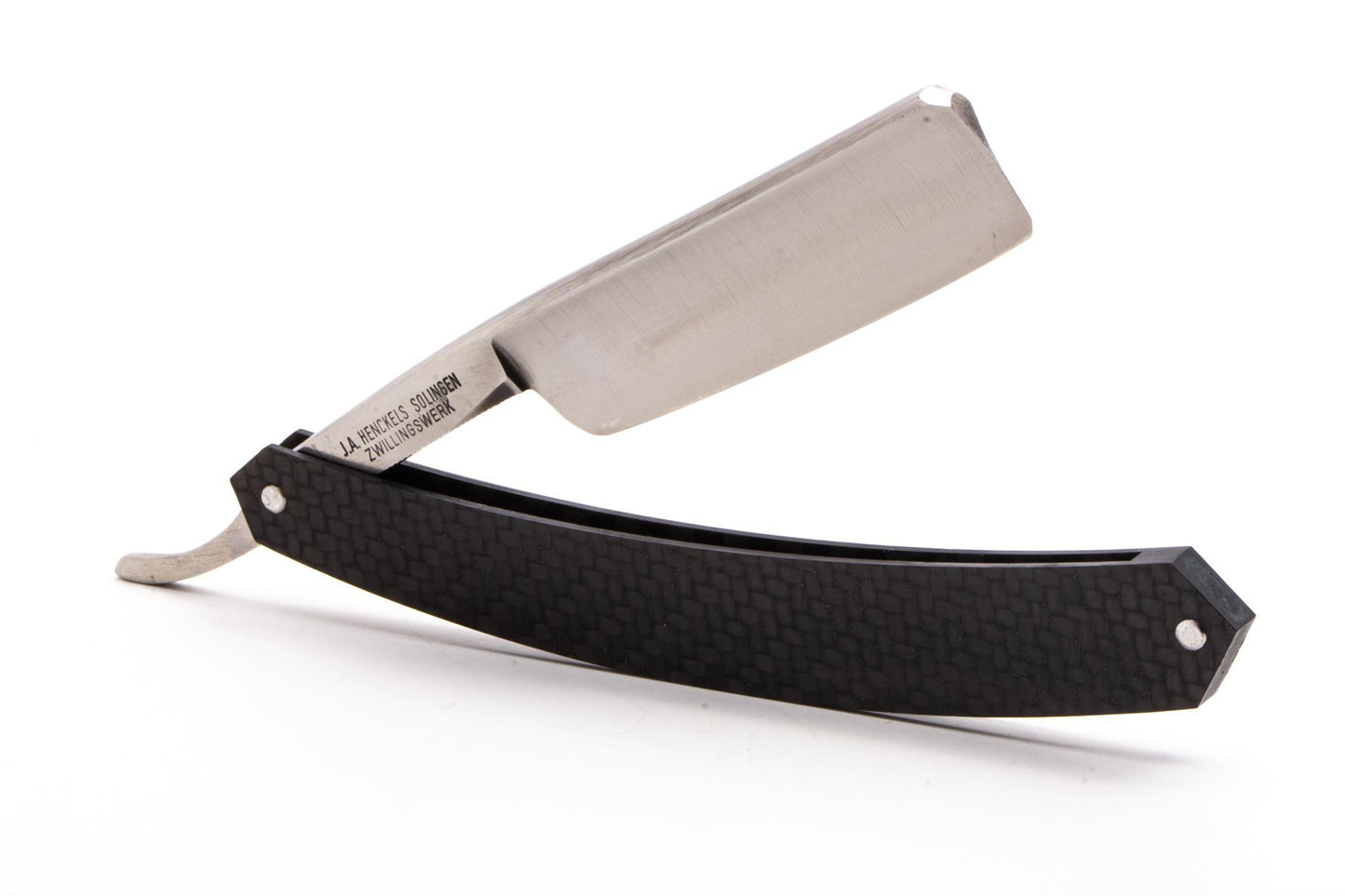 7/8" J.A Henckles Friodur Inox Stainless Steel Straight Razor | Carbon Fiber Scales