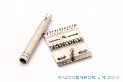 1930's Gillette 7 O'Clock Made in England Open Comb DE Safety Razor Set