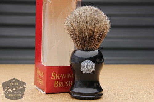 Progress Vulfix Pure Badger Shaving Brush, Black Handle