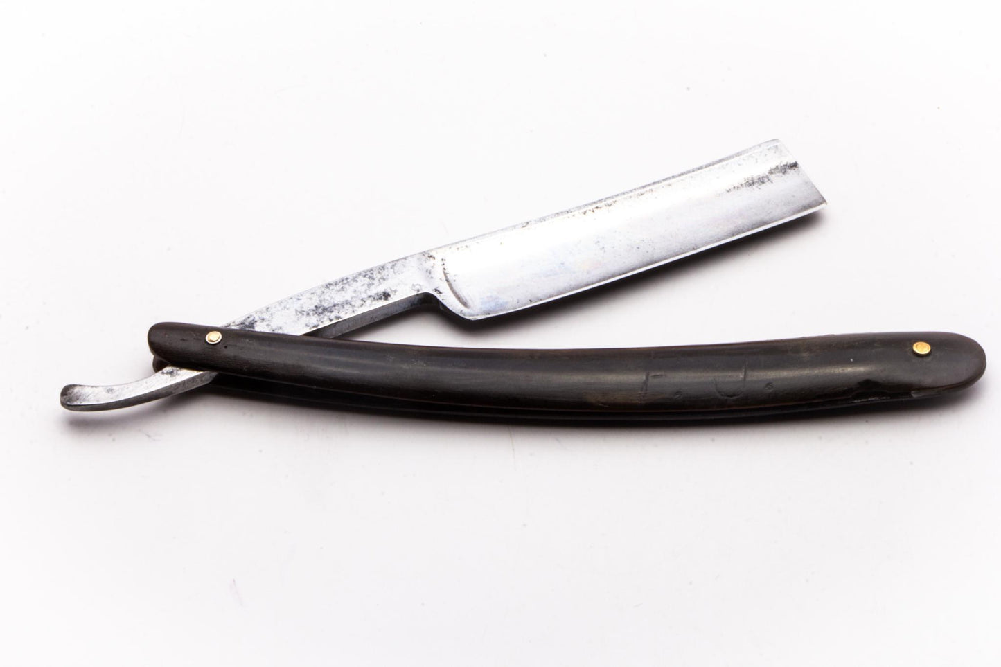 11/16" Wade & Butcher Straight Razor w/ Original Black Walnut Scales