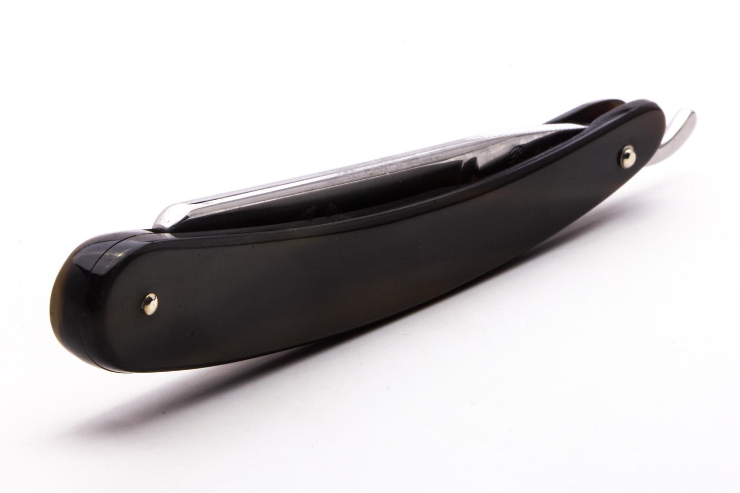 5/8" Ralf Aust Square Point Straight Razor | Horn Scales